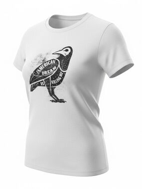 American Dream Is Killing Me Graphic Tee White Punk Rock